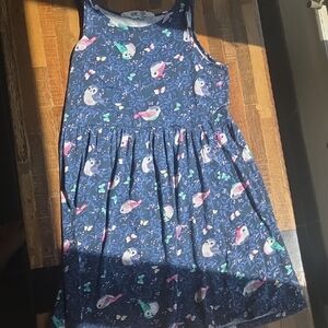 H&M Blue Pink Halter Sundress Casual